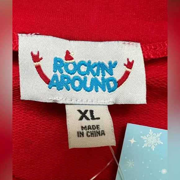 Rockin’ Around ladies holidays top. “Santa I can explain” Size: XL. - Picture 4 of 11